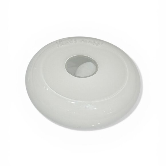 Mid Century Modern Nambe White Art Glass Votive Holder Signed from New Mexico - Picture 5 of 16